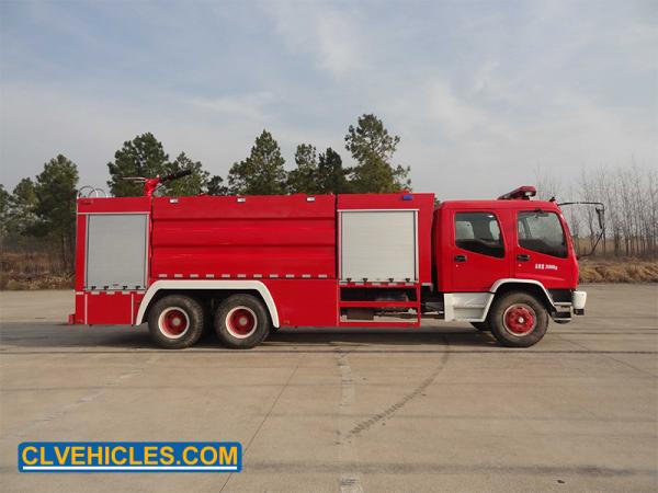 ISUZU FVZ 300hp Fire Rescue Trucks With Monitor Max Load 16000kg