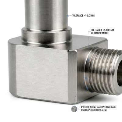 CNC Machining Aluminum Liquid Cooling Fitting Precision Tolerance Custom OEM
