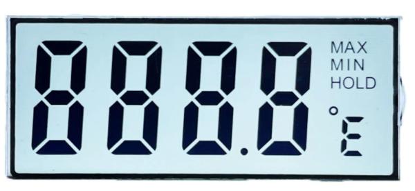 Household Consumer Product Positive LCD Display Transflective 6 O′Clock