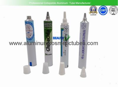 High Polished Aluminum Ointment Tubes  , Medical Grade Aluminum Lotion Tubes