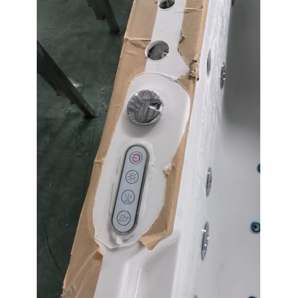 1700x800x580mm Rectangular Acrylic Whirlpool Massage Bathtub Affordable Shipping Cost