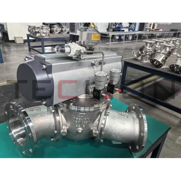 316L Material Powder Conveying Ball Pneumatic Diverter Valve