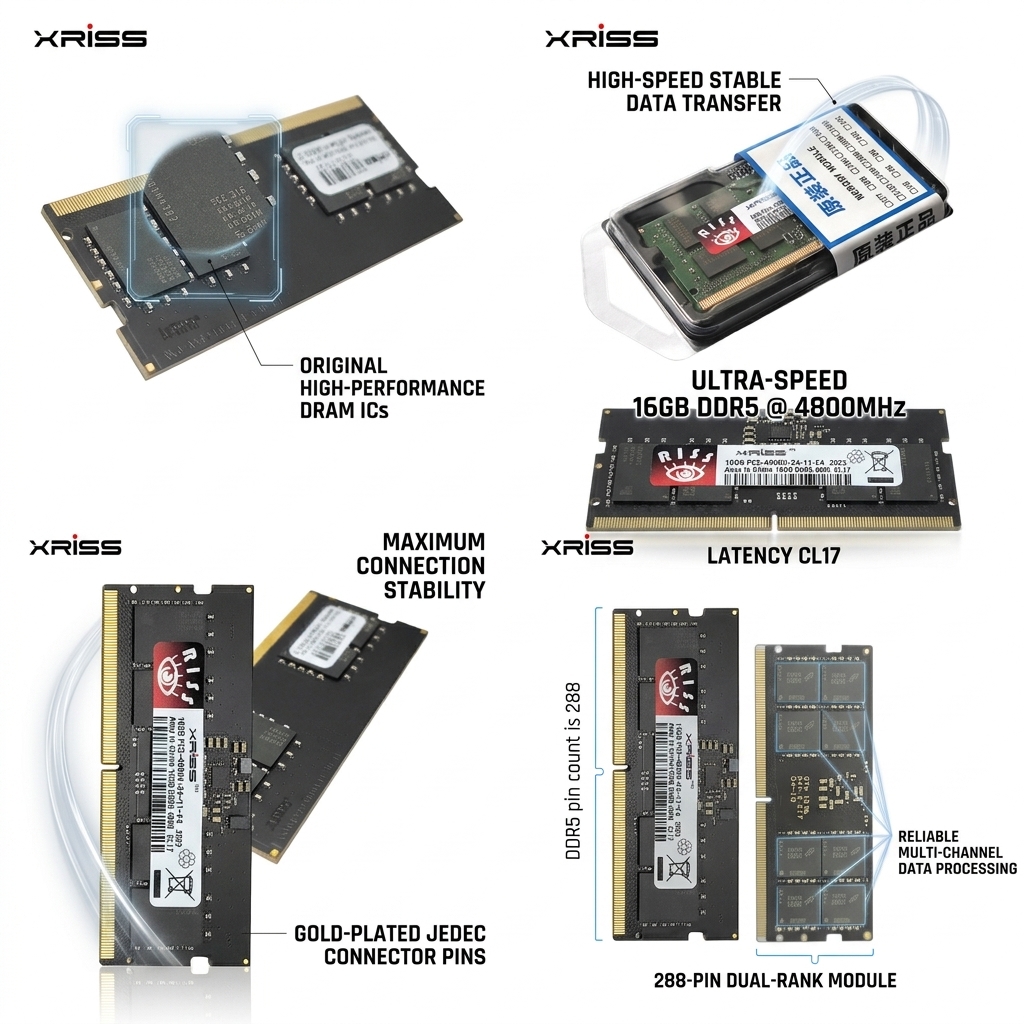 DDR5 16GB 6000MHz Desktop Gaming RAM UDIMM 288-Pin Overclocking Memory Module for Enthusiast PC Build