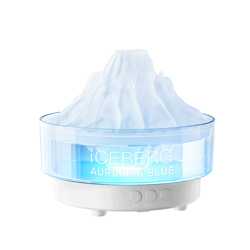 RGB Light Jellyfish Spray 260ml Tank Ultrasonic Volcanic Ceberg Crack Humidifier Volcano Aroma Diffuser With Remote Control