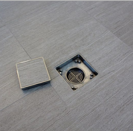 Electroplated Linear Square Floor Drain with Anti-Odor and Waterproof Technology