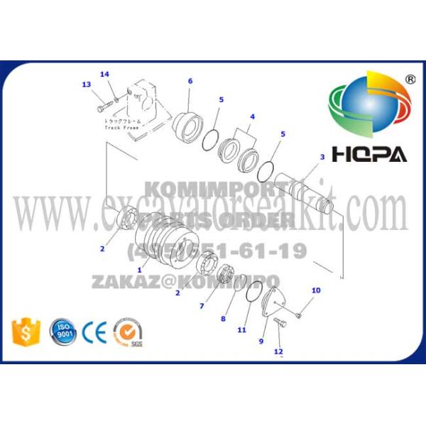 ролик несущей 20И-30-00022 20И3000022 для КОМАТСУ ПК200-5 ПК200-6