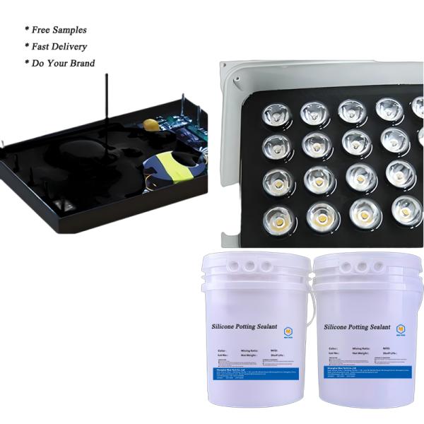2.0 W/MK Electronic Potting Two Component Glue Silicone Potting Compound for Energy Storage Battery Module Supply
