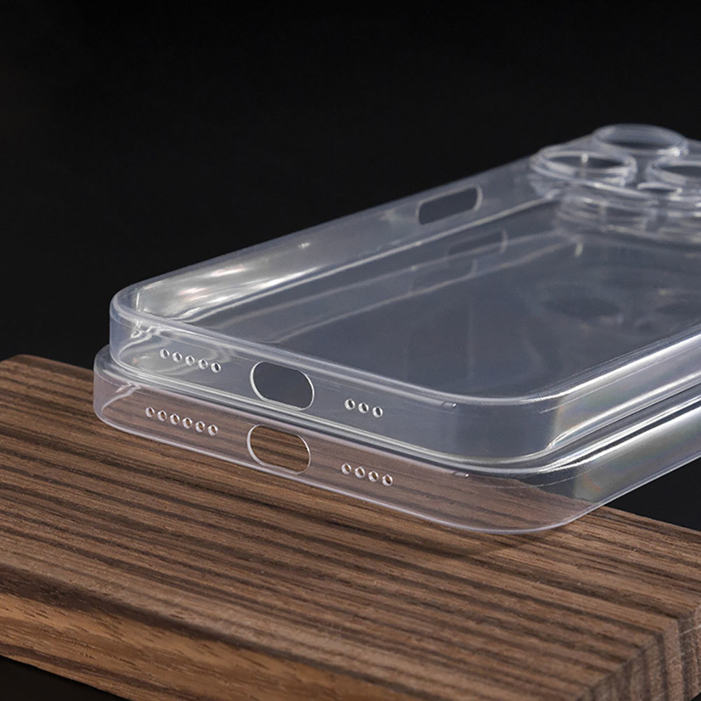 For Laudtec High-Grade Transparency Ultrathin Soft Phone Case for iPhone 16 15 14 13 12 11 Plus Pro Max 0.5 0.6Mm PP PC