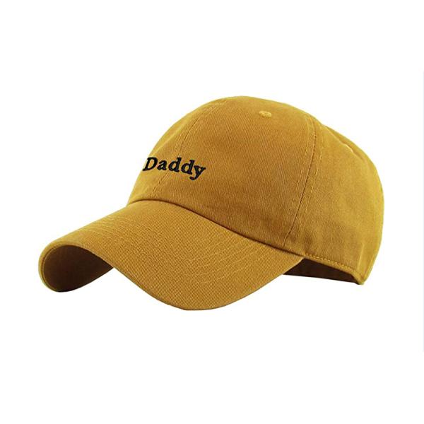 Chapeaux de papa de pare-soleil incurvés par panneau jaune de la couleur 6 pour des femmes