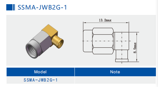 50Ω Right Angle SSMA Male Mini SMA Plug RF Coaxial .086 Cable Connector 18GHz