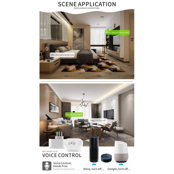 Brazilian Standard 10A Wi-Fi Smart Plug With Power Metering Function