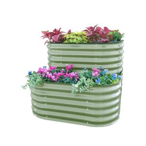 3.4x3.4x2.6 Ft Deep Root Raised Herb Garden Planter Galvanised Vegetable