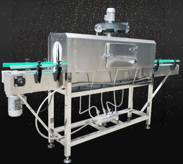 0.1Mpa plastic shrink wrap machine 120w Shrink Wrap Heat Tunnel For Bottles