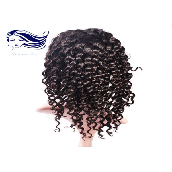 Парики с челками, курчавые полные парики шнурка Glueless человеческих волос полные шнурка