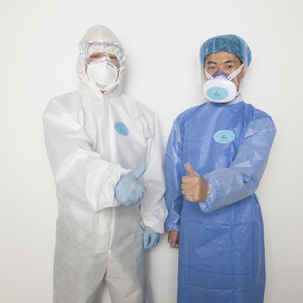 waterproof EO Sterile SMS Disposable Surgeon Gowns For Hospital
