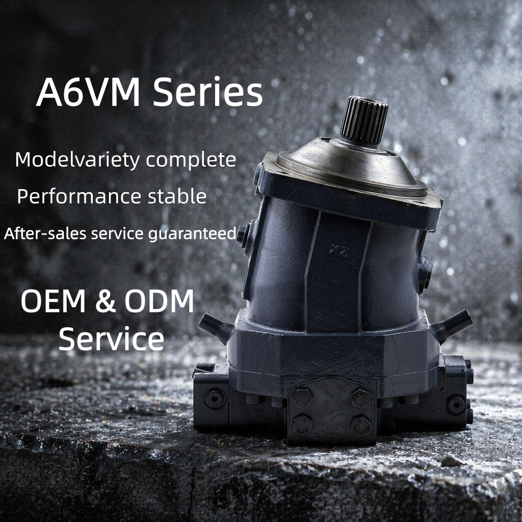 China Made Hydraulic Bent Axis Piston Motor A6vm160 A6vm200 A6vm107 A6vm55 For Rexroth