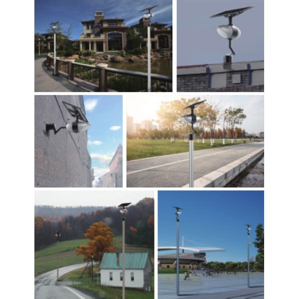 Die - Cast Aluminum Outdoor Solar Street Lights Wall Lamp With Bluetooth Speaker