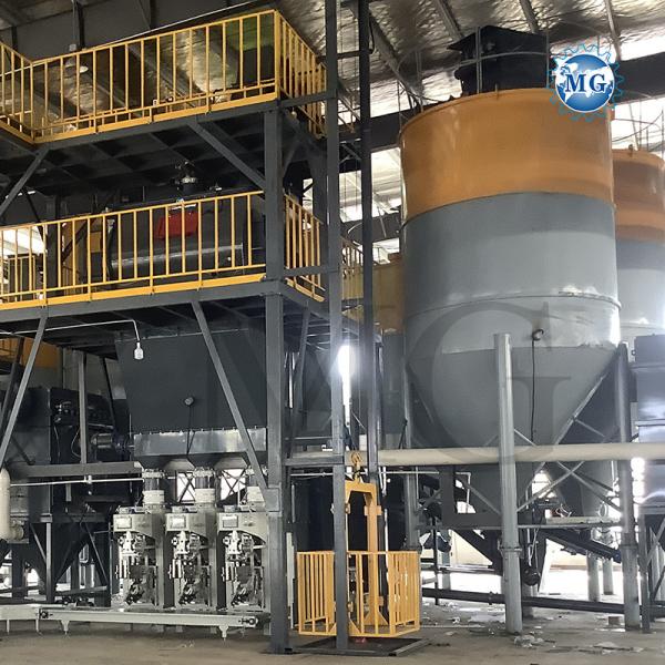 Long Warranty 10-20 tph Dry Mortar Production Line Wall Putty Plaster Sand Cement Mixer Ceramic Tile Adhesive Glue Grout Making Machine