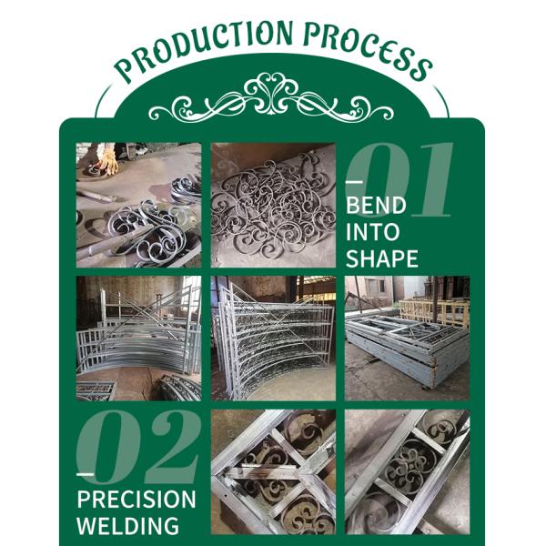 Movable Sunroom Wrought Iron Cast Iron Gazebo Metal Green House Safely Reinforced Large Outdoor Wedding