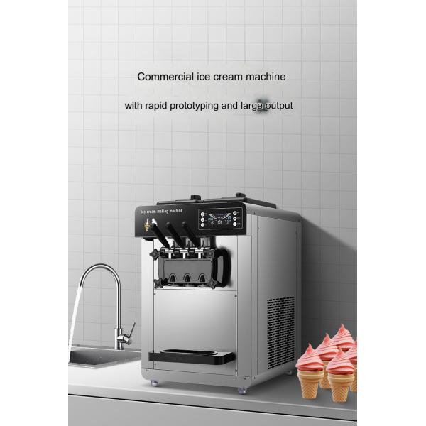 Food Beverage Shops Automated Ice Cream Machine with Smart Screen and Multiple Protection