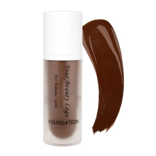 MOQ BAJO Muestra de alta calidad 40 colores Sin logotipo Piel natural Inmaculada Base líquida Cobertura completa Maquillaje a prueba de agua