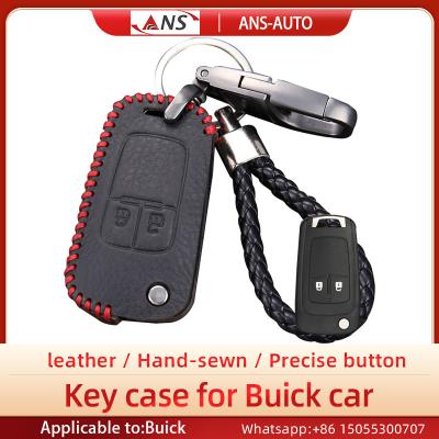 Hand Sewed Leather Car Key Case , Shock Proof Leather Smart Key Case