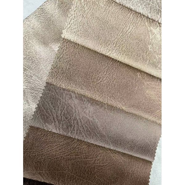 100%Polyester Fuax Leather Heavy Weight Fabric For Sofa