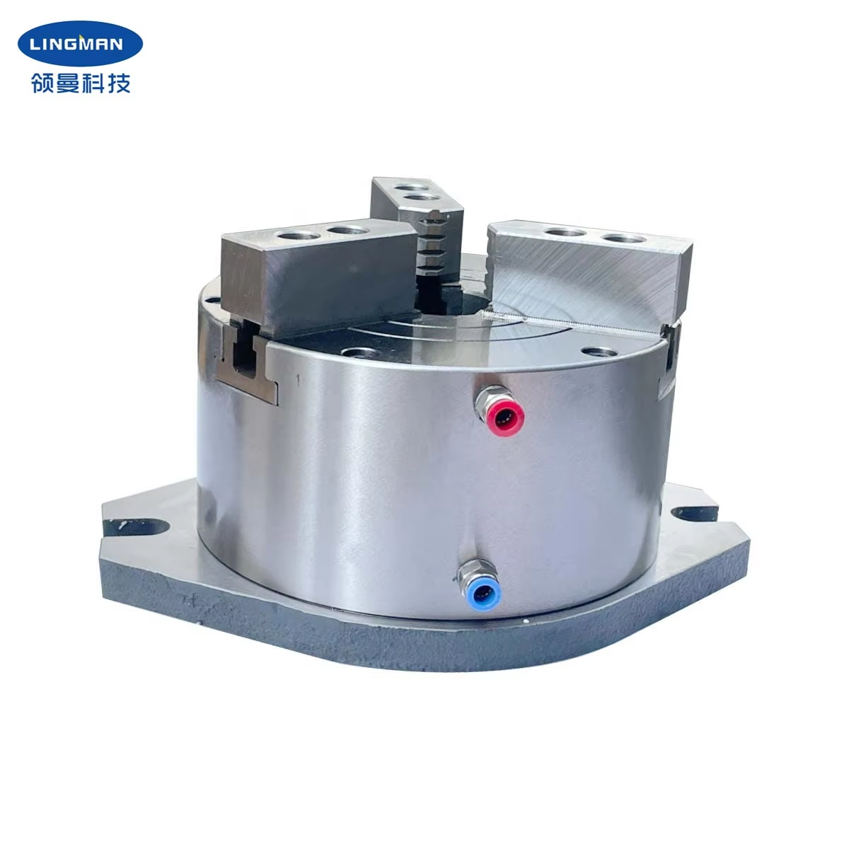 8 Inch 200mm Vertical Hollow Pneumatic Rotary Chuck with 49.1KN Clamping Force for CNC Lathe Machine