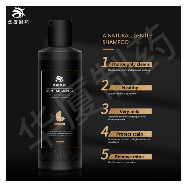 Men Male Mint Hair Shampoo With Tea Tree And Peppermint Oil