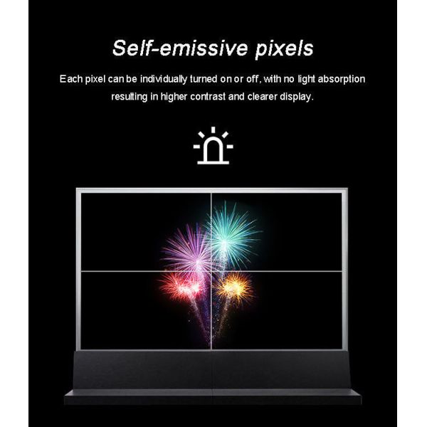 Full HD 55 Touch Screen See Through OLED Advertising Display LG Transparent OLED Screen Price