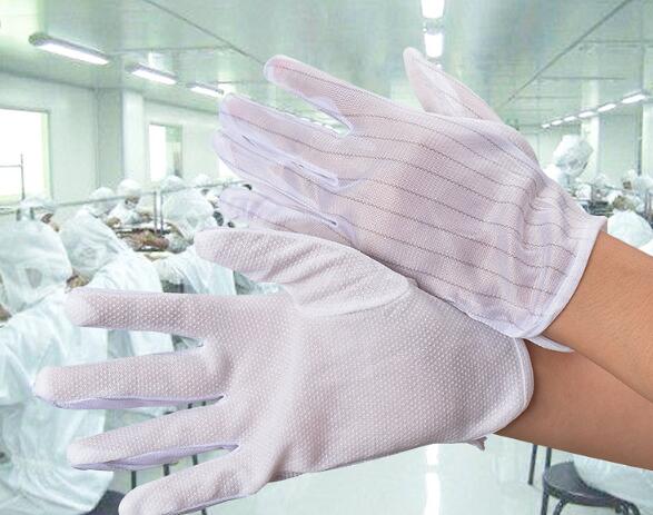 Conductive PU Coated Antistatic ESD Safety Gloves 100% Nylon