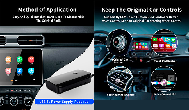 Все в одной коробке 64GB Ai мультимедиа андроида беспроводной коробки CarPlay AI полной
