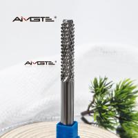Fraise en carbure de 4mm 6mm pour PCB - Fraises de gravure en acier au tungstène à dents de maïs pour l'usinage de circuits imprimés