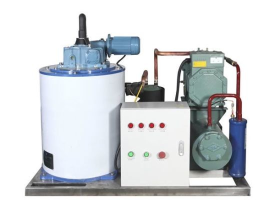 Ecoice  China Factory Industrial 3ton/3000kg/day/24h Flake Ice Maker Making Machine/ Commerical Ice Flake Plant Maker for Seafood