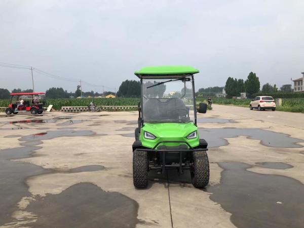 Four Seat 60v 100ah MacPherson Independent Suspension Electric Golf Cart Off-Road Tires