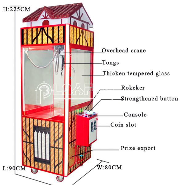 Coin operated Crane calw Arcade dolls vending game machine