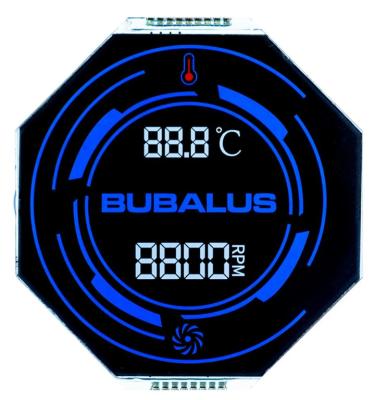 VDD 5V Negative Transmissive VA LCD Display Segment Vehicle LCD Display