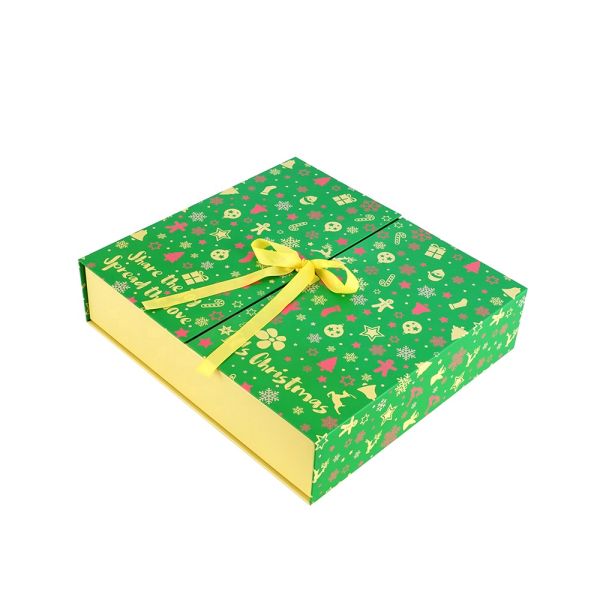 Customized Design Recyclable Christmas Advent Calendar Box with Magnetic Closure for Cosmetic Packaging