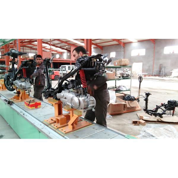 Planta de fabricación de la moto/de la motocicleta de la eficacia alta cabina de la pintura de espray del sistema de producción