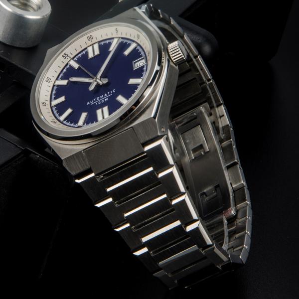 Stainless Steel Strap Case 40mm Waterproof Mechanical Watch Sapphire Glass BGW9