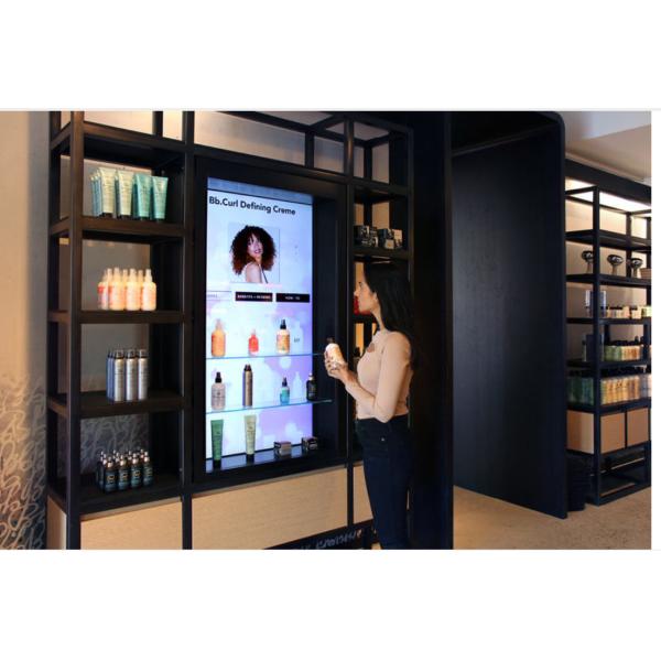 Square Interactive Touchscreen Display Video Advertising Information Interaction