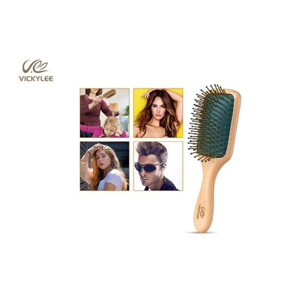 Anti Static Air Bag 7.8 Inch Wooden Handle Hair Brush