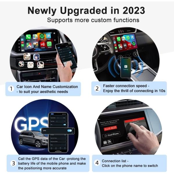 Wired Carplay To Wirelss Carplay U2W WIFI Wireless Carplay Adapter Mini USB Connection For IOS 13 14 15