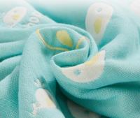 Absorción de agua fuerte cómoda material peinada crespón del telar jacquar del algodón