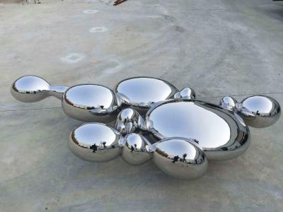 Contemporary Large Abstract Sculpture , Stainless Steel Garden Ornaments Statues