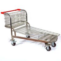 4 roues Capacité de chargement 500 kg Supermarché lourd transport de marchandises Entrepôt de plateforme chariot de chargement