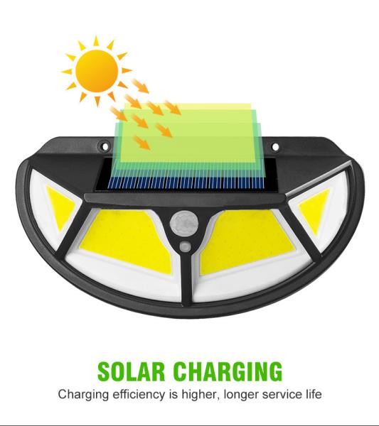 LED Solar Light Outdoor Solar Lamp with Motion Sensor Light Sunlight Street Lamp LED Spotlight for Garden Decoration