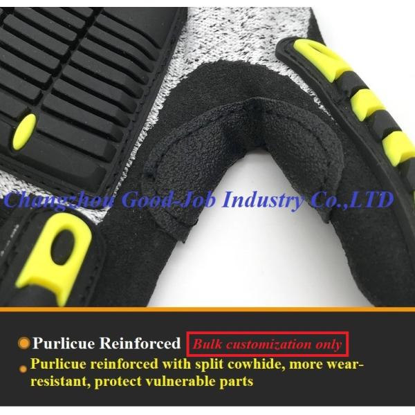 Нитрил Sandy удара месторождения нефти HPPE покрывая удар TPR анти- отрезал устойчивые перчатки