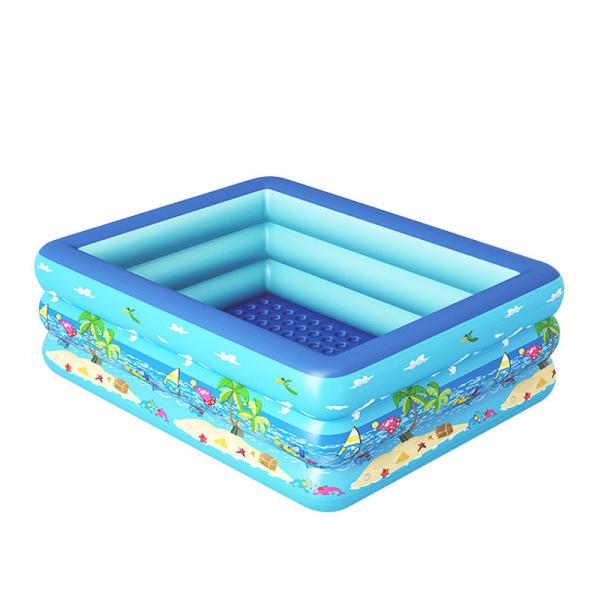 Inflatable 3 Rings Kids Large Plastic Baby kids Play Swimming Pool