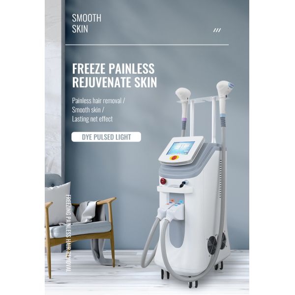 2 in 1  Multifunction Beauty Machine DPL laser removal machine laser hair removal painless with Vertical beauty machine